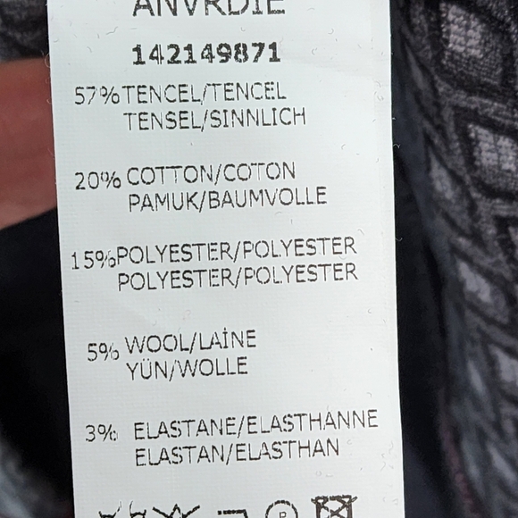 Anvrdie Women's Wool Blend Full Zip Fitted Artsy Sweater Dress - Picture 9 of 12